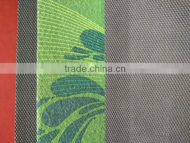 2017 custom brand logo non-woven fabric bar mat glows