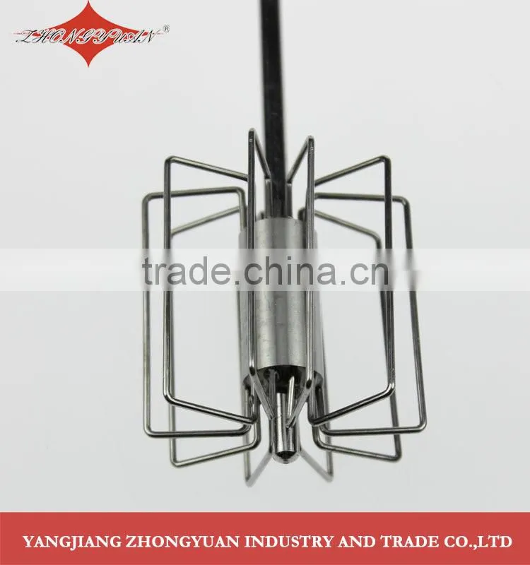 ZY-C1019 12-inch Stainless steel rotary self-mixer miracle whisk hand push