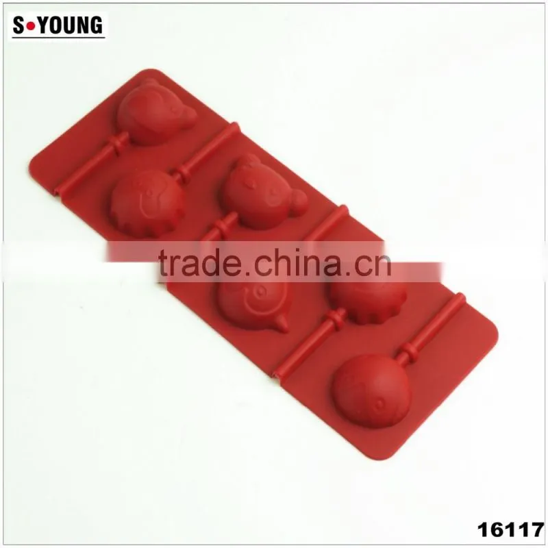 11033 Silicone Candy Lollipop Molds with Sticks