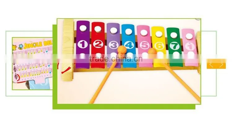 Children musical instruments xylophone music notes