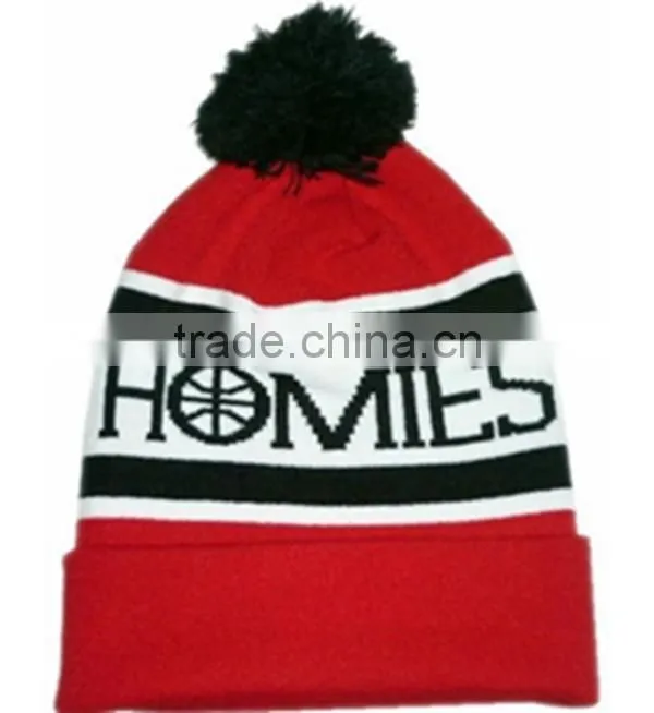 custom pom pom beanie hat,custom slouch beanie,beanie knitted cap