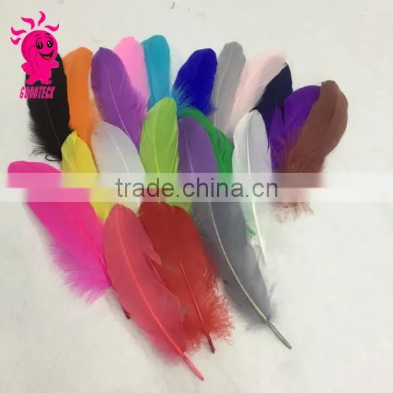 Wholesale multicolor decotation goose feather for party and wedding,5-8cm import from China