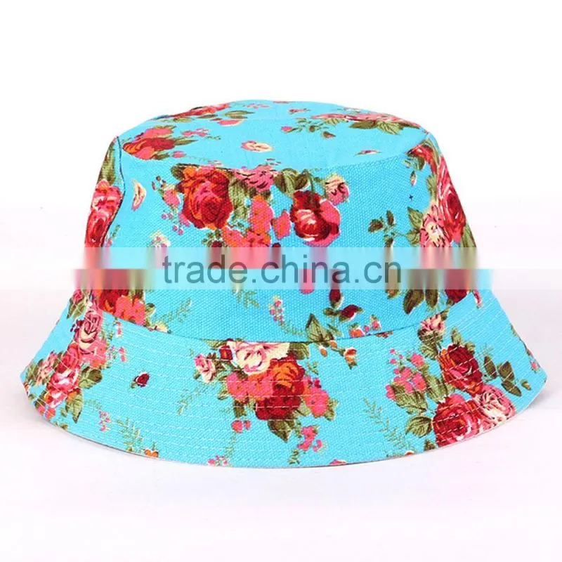 2016 burst models Ms. Floral sun hat sun hat fisherman cap anti-UV basin cap cap multi-color spot