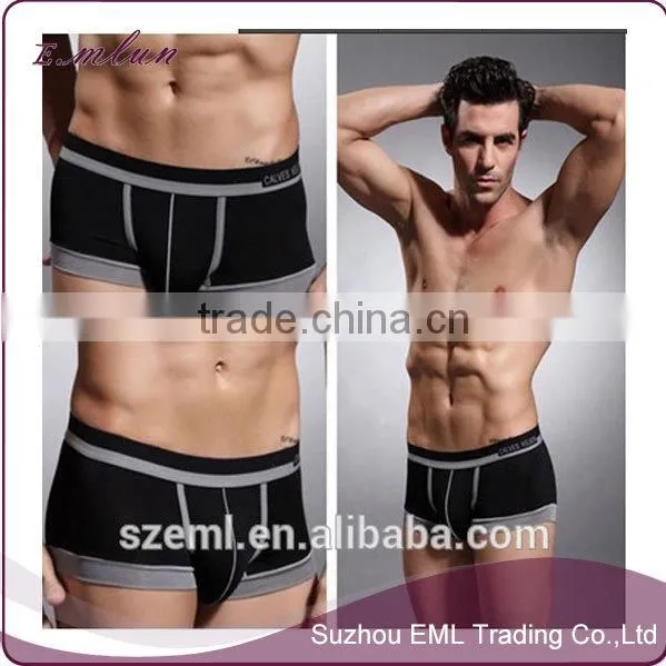 Men custom modal comfortable u convex pouch boxer underwear