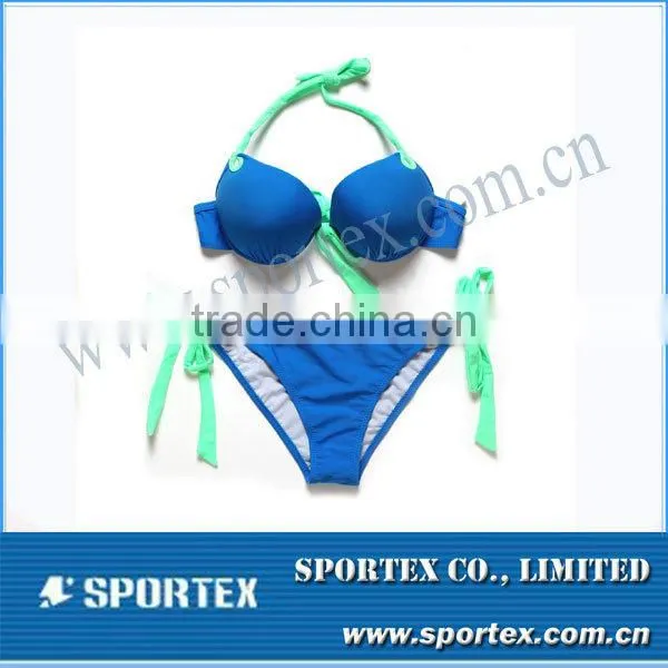 2016 OEM printed nylon spandex String Sexy Brazilian Bikini swimwear SSWA-0708