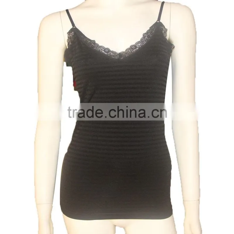 high quality ladies camisole lace fancy vest for women