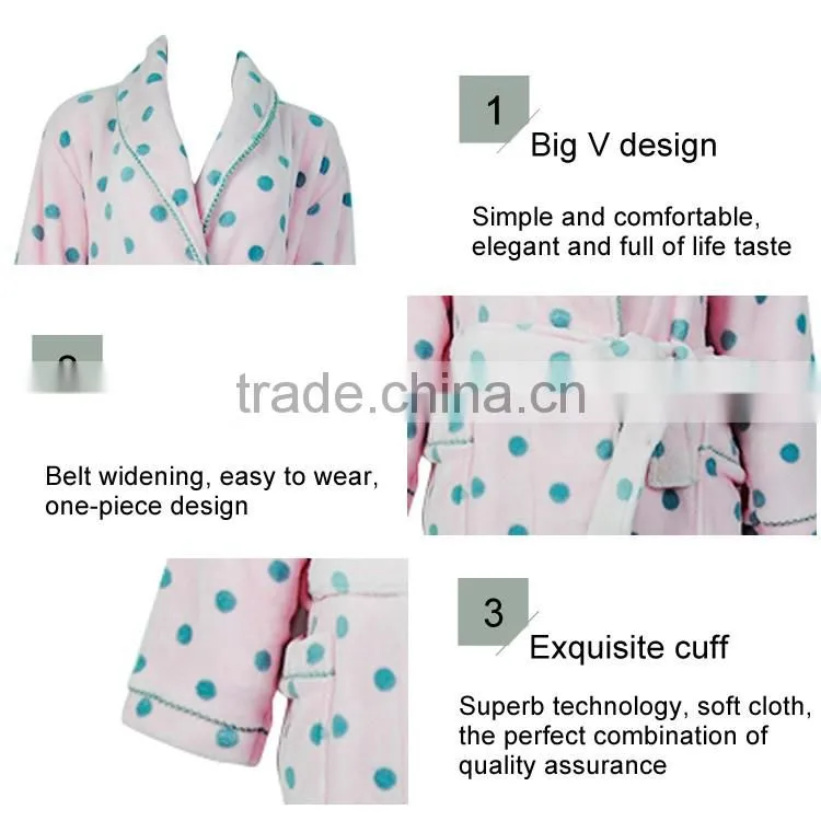 New Design Beautiful Manufacturer Casual Bathrobe Raw Materials