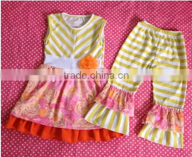 2016 Top sale Easter outfits girls boutique clothing spring persnickety remake pink rabbit baby clothes girls clothes