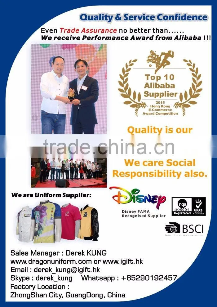 BSCI Factory Audit Brand Unifrom Design Polo Shirt