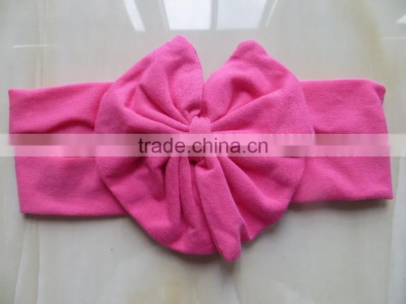 YW-118 pure color baby headband little girls colorful flower headband 2015