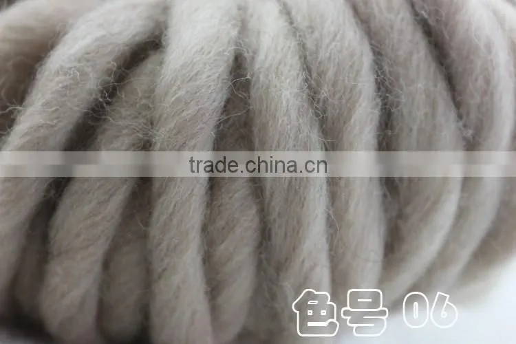 Best wholesale OEKO-TEX Standard hand knitting yarn, wool yarn, chunky wool yarn with free sample