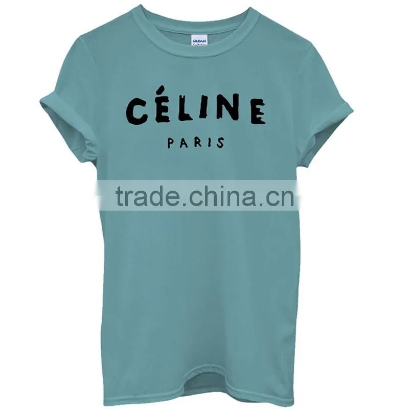 Wholesale customized top level women clothing short sleeve t shirt