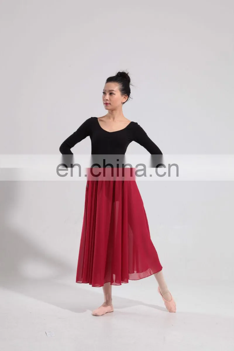 11414501 Long Chiffon Pull On Ballet Skirt Dance Skirt