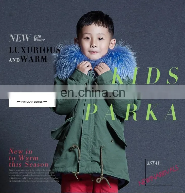 2017 Top selling products childrens faux fur collar jacket coats sale