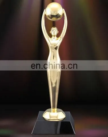 customized metal bronze bowling trophy 2013 made in China