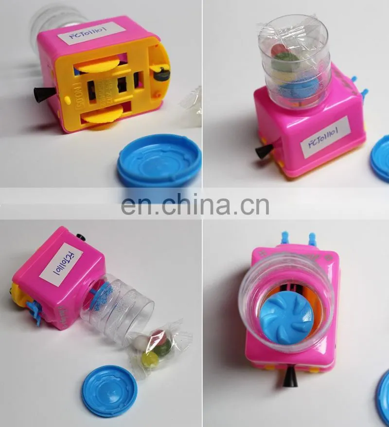 Mini pull line water dispenser toy with candy