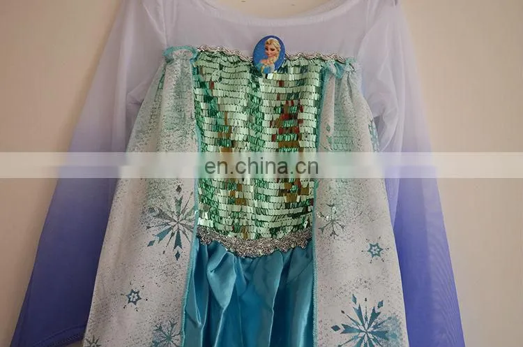high quality new style wholesale frozen princess elsa costume KC-0039