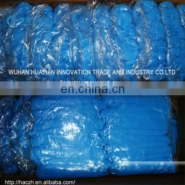 Disposable shoe covers, plastic overshoes