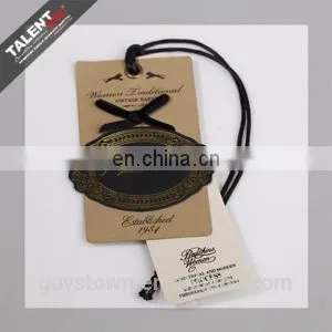 custom private high quality printed paper hangtag for product