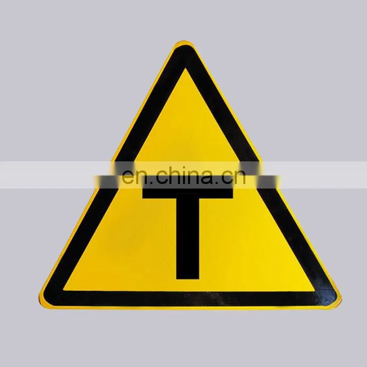 Hot Sale OEM Accepted Reflective Style And UV Printed Type CustomTriangle Metal Aluminum Safty Road Sign