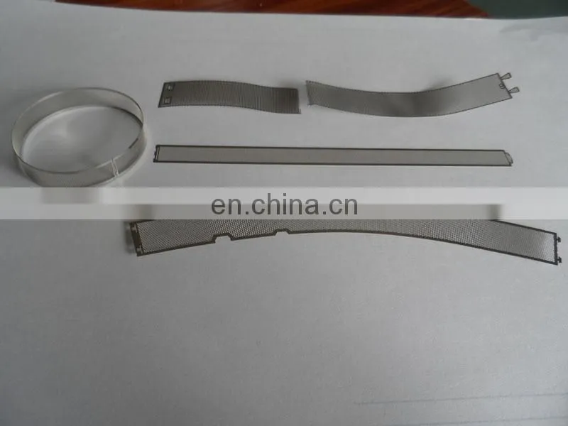 Custom etching 10 micron stainless steel filter mesh for fire alarm system