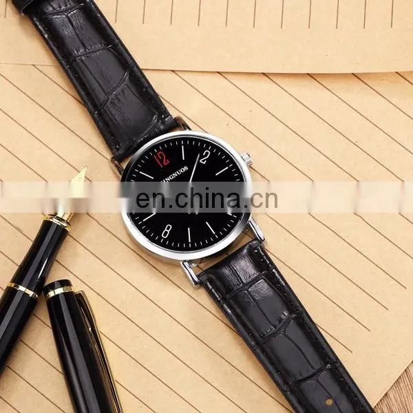 Yiwu wholesale factory watch leather brand watch