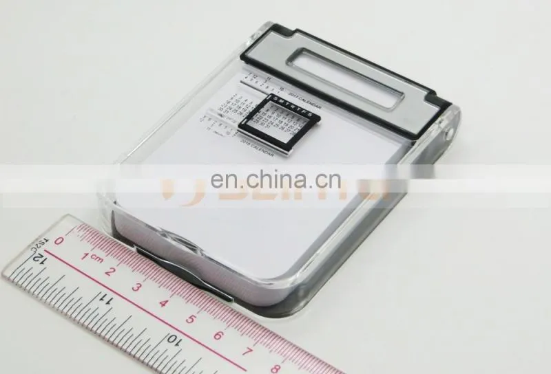 Foldalbe Business Gifts Transparent PP Sticky Notes Box Customized Logo