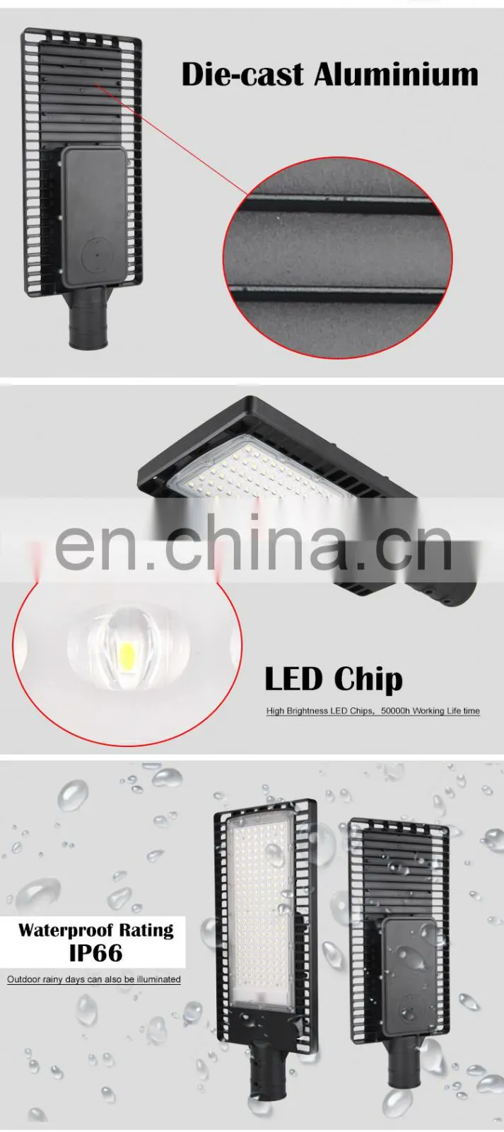 aluminium stadium light streett smd 50w parts 7000 lumen led street light boat flood light 50w