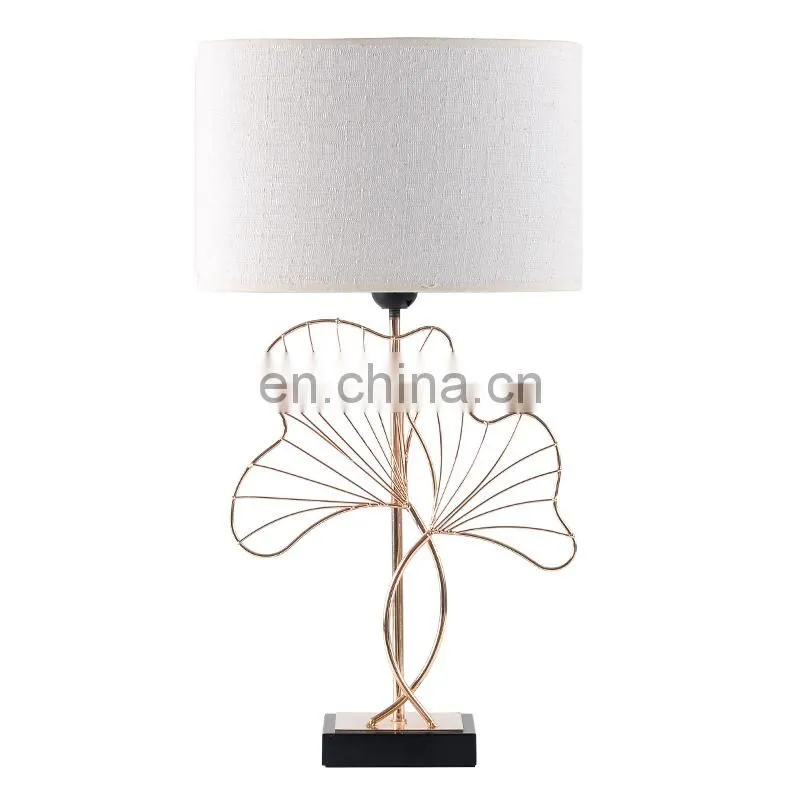 modern style new design home decoration metal table lamp for hotel