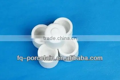Laboratory porcelain:Special Ceramic Porcelain crucibles,medium wall with lid,glazed