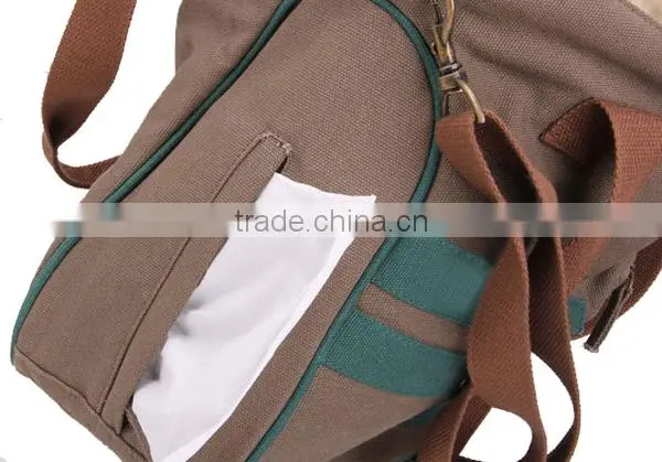 Brown Canvas New Baby Bag 2016 with Changing Mat