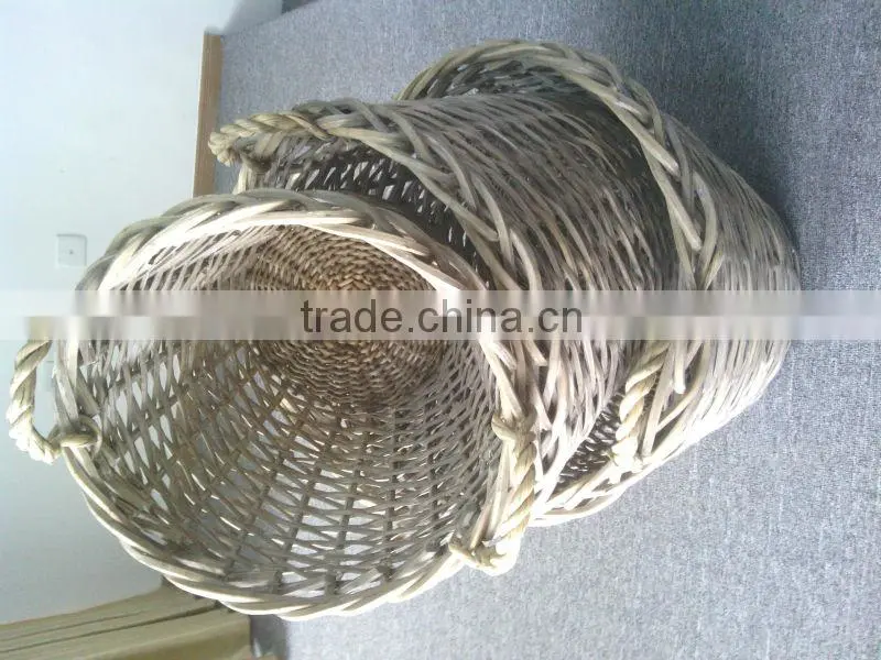 wholesale cheap classic willow firewood basket