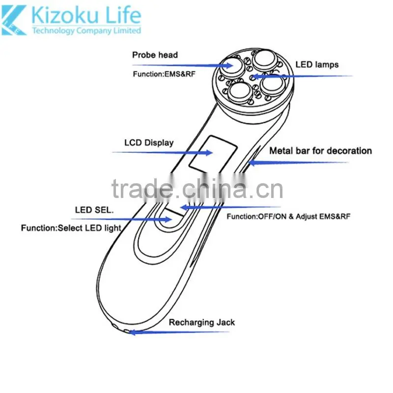 Hot Selling Facial SPA face lifting and firming Beauty massage mechine which could intelligently connect with beauty APP