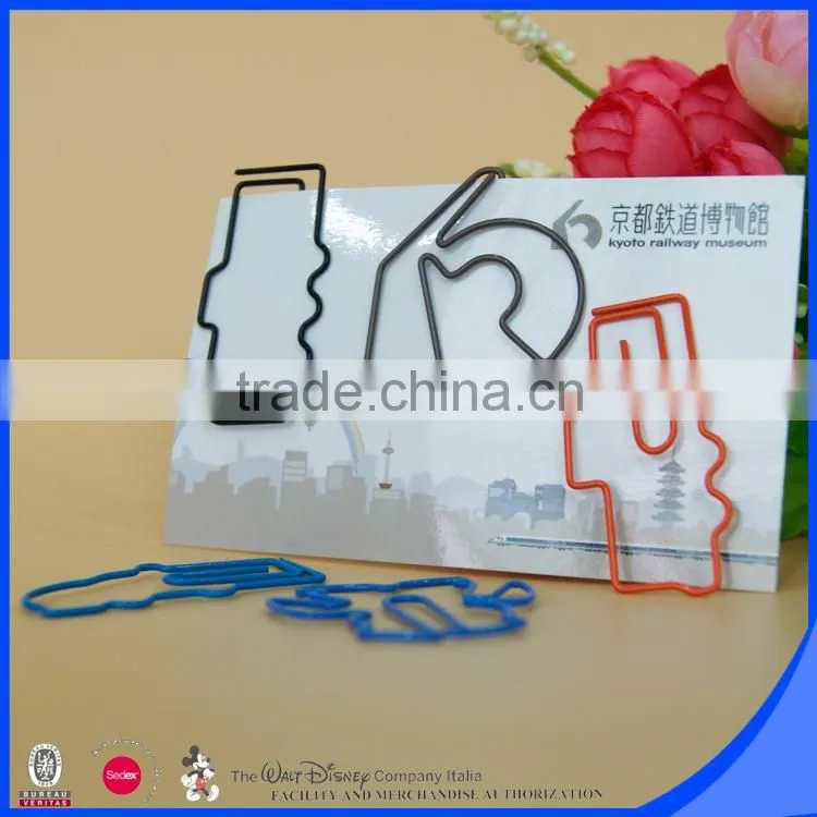 Different vehicle metal paper clip customized shape