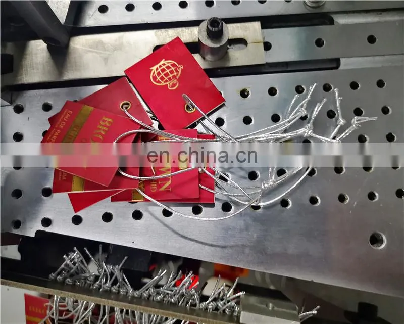 UT150 Automatic Perfume bottle Hang tag Tyer Tying Machine, hand card string loop binding machine