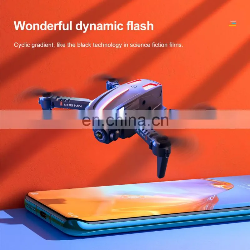 K108 Mini Drone with 4K HD Camera wifi Three-way Infrared Obstacle Avoidance Altitude Hold Mode Foldable RC Quadcopter Boy Gift