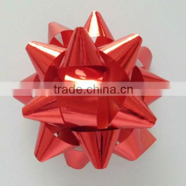 Giant Confetti Bow - Silver Color in 230m dia with 25mm wide ribbon and 30loops, on Full colors Printing Backing Board