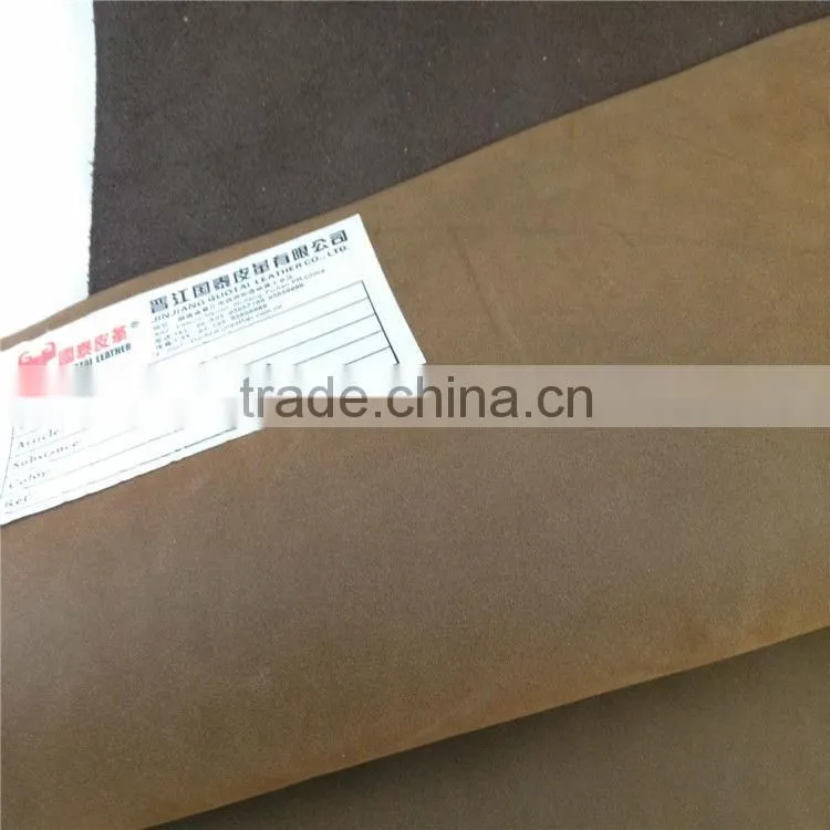Genuine cow split nubuck leather for safety shoes