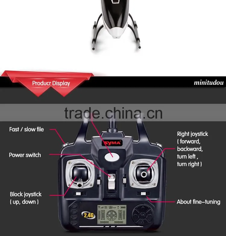 Minitudou RC toys S37 2.4G RC Helicopter 3CH Remote Control Toys