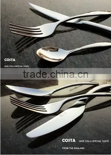 4pcs Stainless Steel Cutlery set with elegent design for wedding anniversary