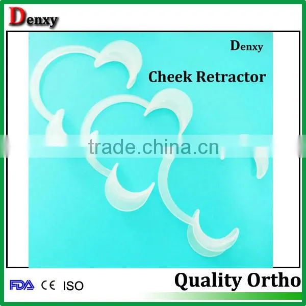 Promotional high quality orthodontic dental mouth opener / soft plastic dentist best choose cheek retractor
