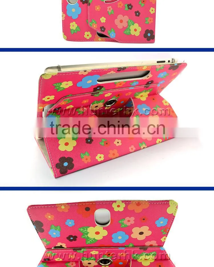 Printed Flower Universal 8" Rotating Tablet Case