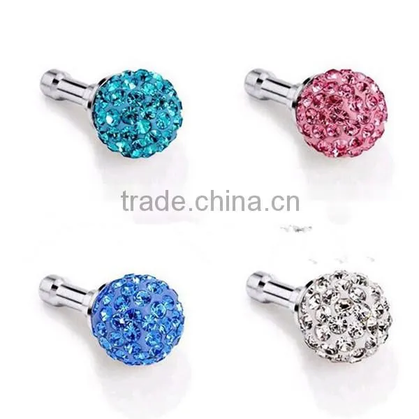 Luxury Mobile Phone Diamond Dust Plugs For iPhone 6 Plus