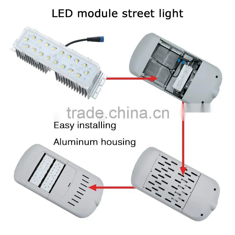 aluminum housing high power led street lamp CE RoHS streetlighting modules 30w 60w Replace HPS