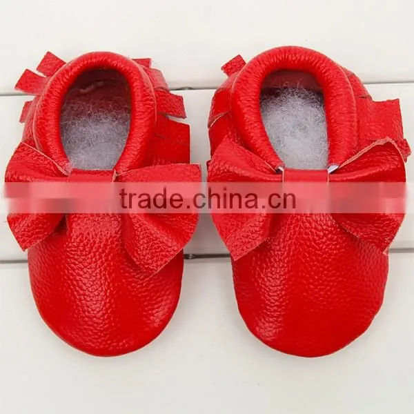 Hot Sale 2016 Fashion Style Tassel Toddler Shoes Leather Toddler Baby Shoes Bow Section Tassel Shoes