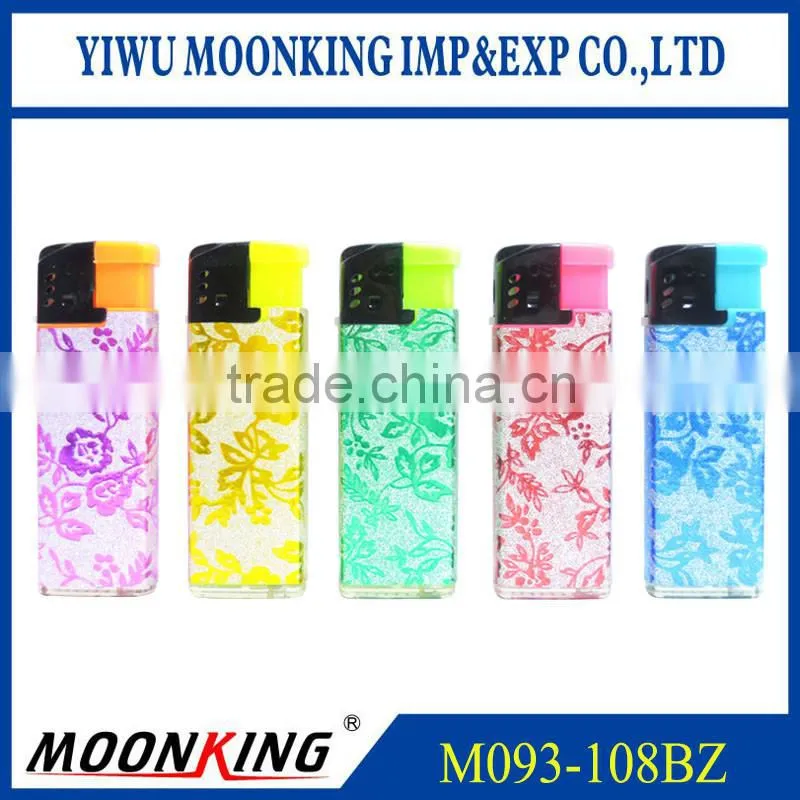 Small size new electronic cigarette gas lighter custom sticker windproof lighters