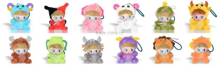 New zodiac doll cartoon style fashion power bank pendant 5200mah
