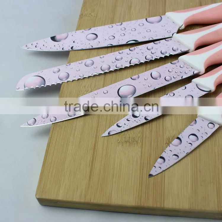 Fashion Printing kitchen knife set