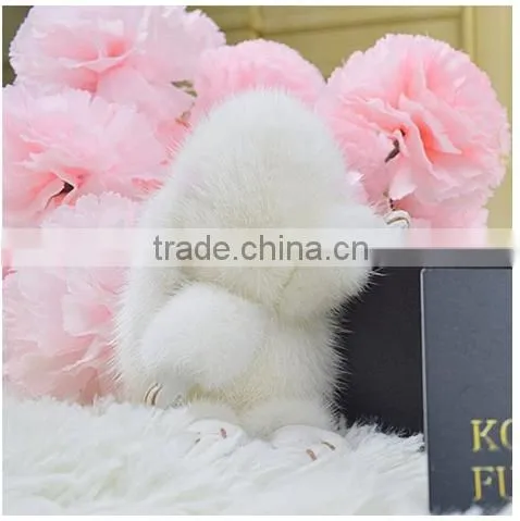 rabbit fur Baby Animal Nursery Doll Toys Home Decoration Pendant Hanging Ornements Christmas Gifts For Children