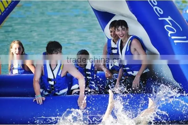 Summer hot sale lake inflatable water slides